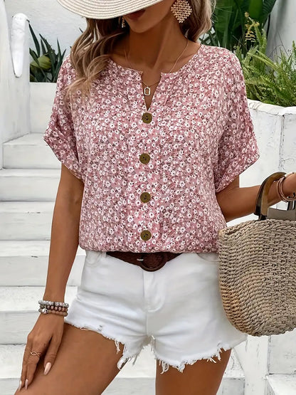 Women's Summer Top – Cropped Cut, Lightweight Material & Airy Design