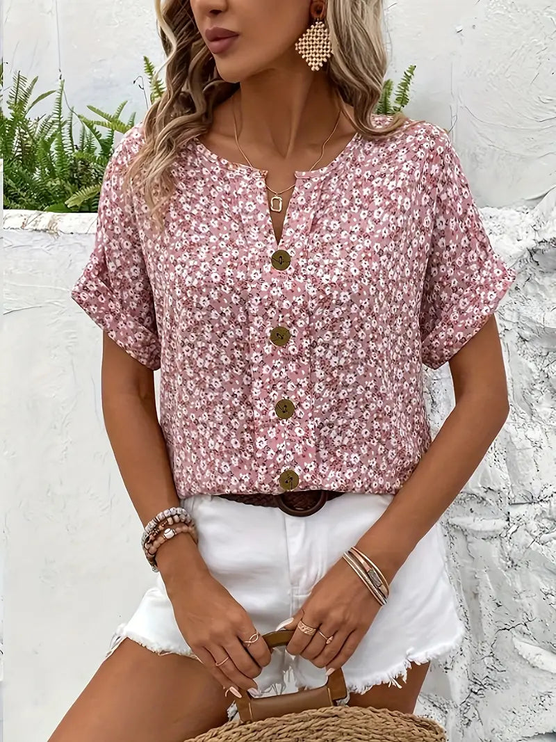 Women's Summer Top – Cropped Cut, Lightweight Material & Airy Design