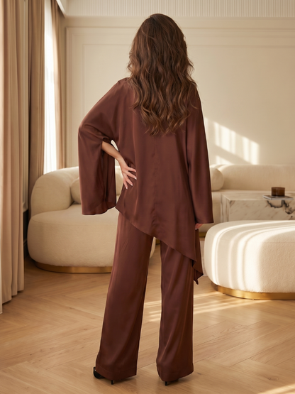 Draped Tunic & Wide-Leg Set