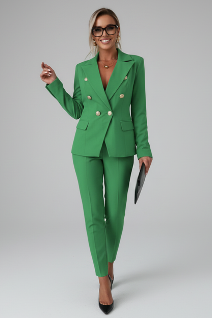 Sophisticated Double Breasted Blazer Suit