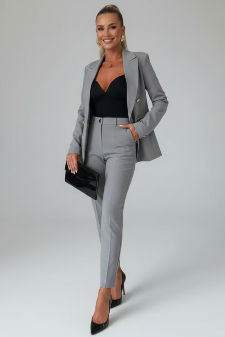Sophisticated Double Breasted Blazer Suit