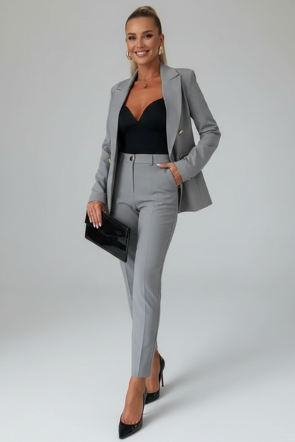 Sophisticated Double Breasted Blazer Suit