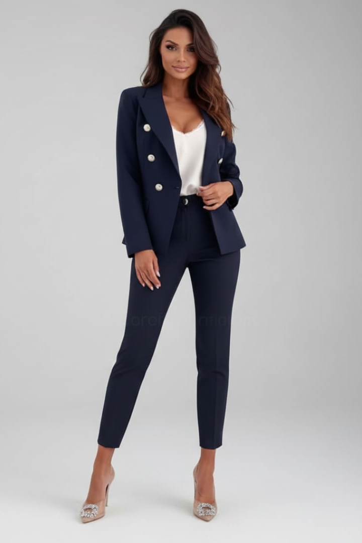 Sophisticated Double Breasted Blazer Suit