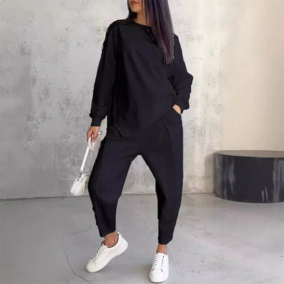 Asymmetrical Two-Piece Comfort Set
