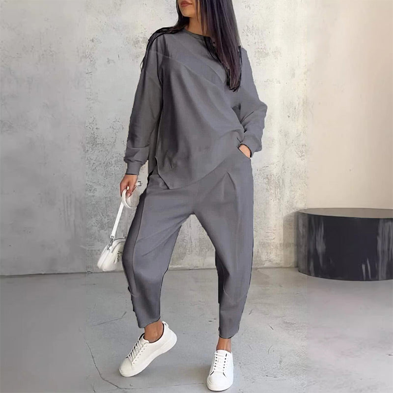 Asymmetrical Two-Piece Comfort Set