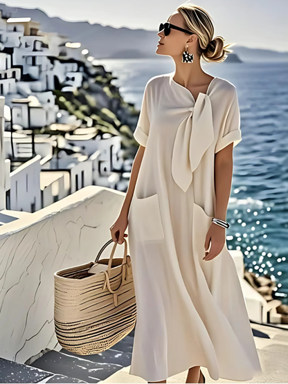 Short Sleeve Loose Fit Maxi Dress for Effortless Summer Looks
