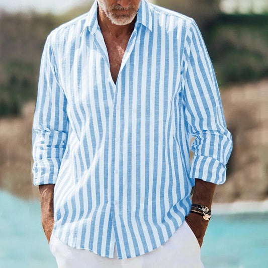 Men’s Long Sleeve Striped Shirt