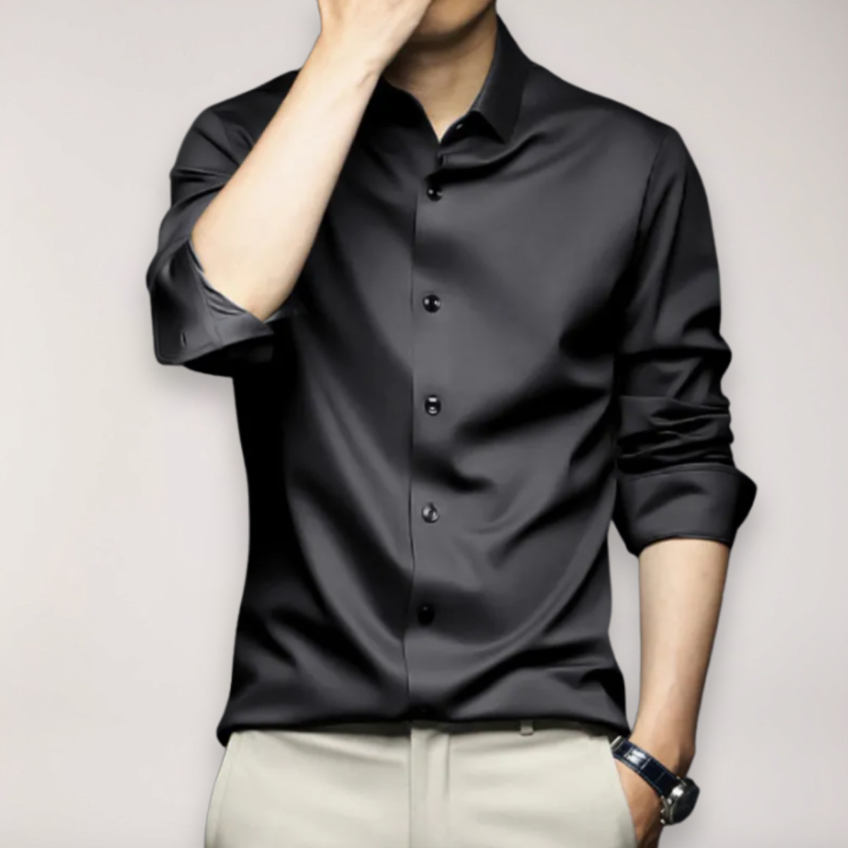 Men’s Casual Long Sleeve Dress Shirt