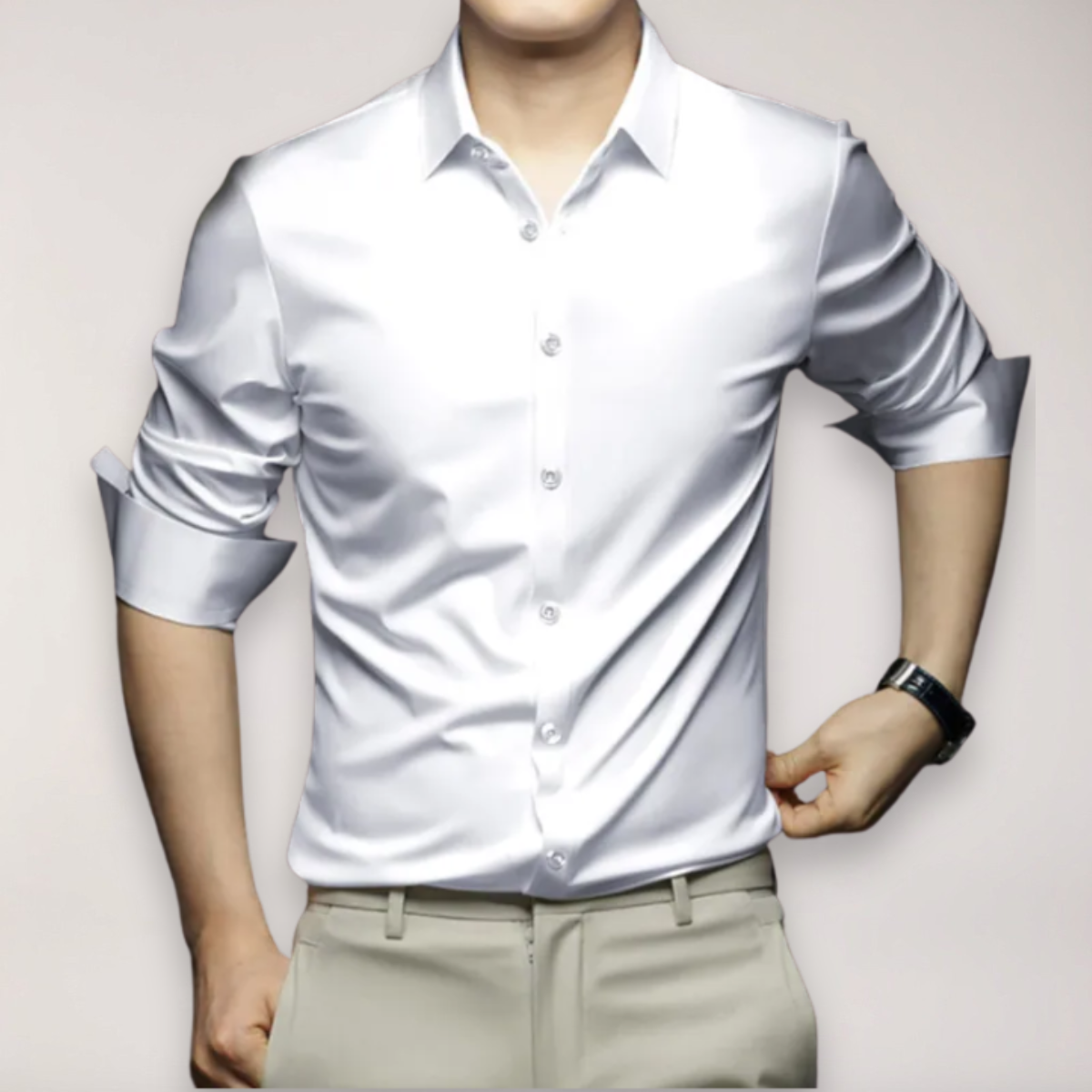 Men’s Casual Long Sleeve Dress Shirt