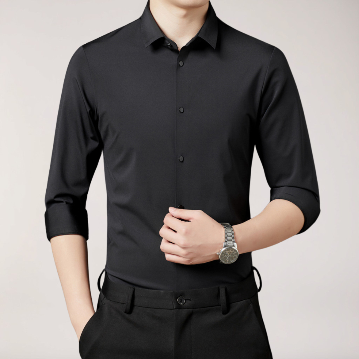 Men’s Long Sleeve Button-Up Shirt