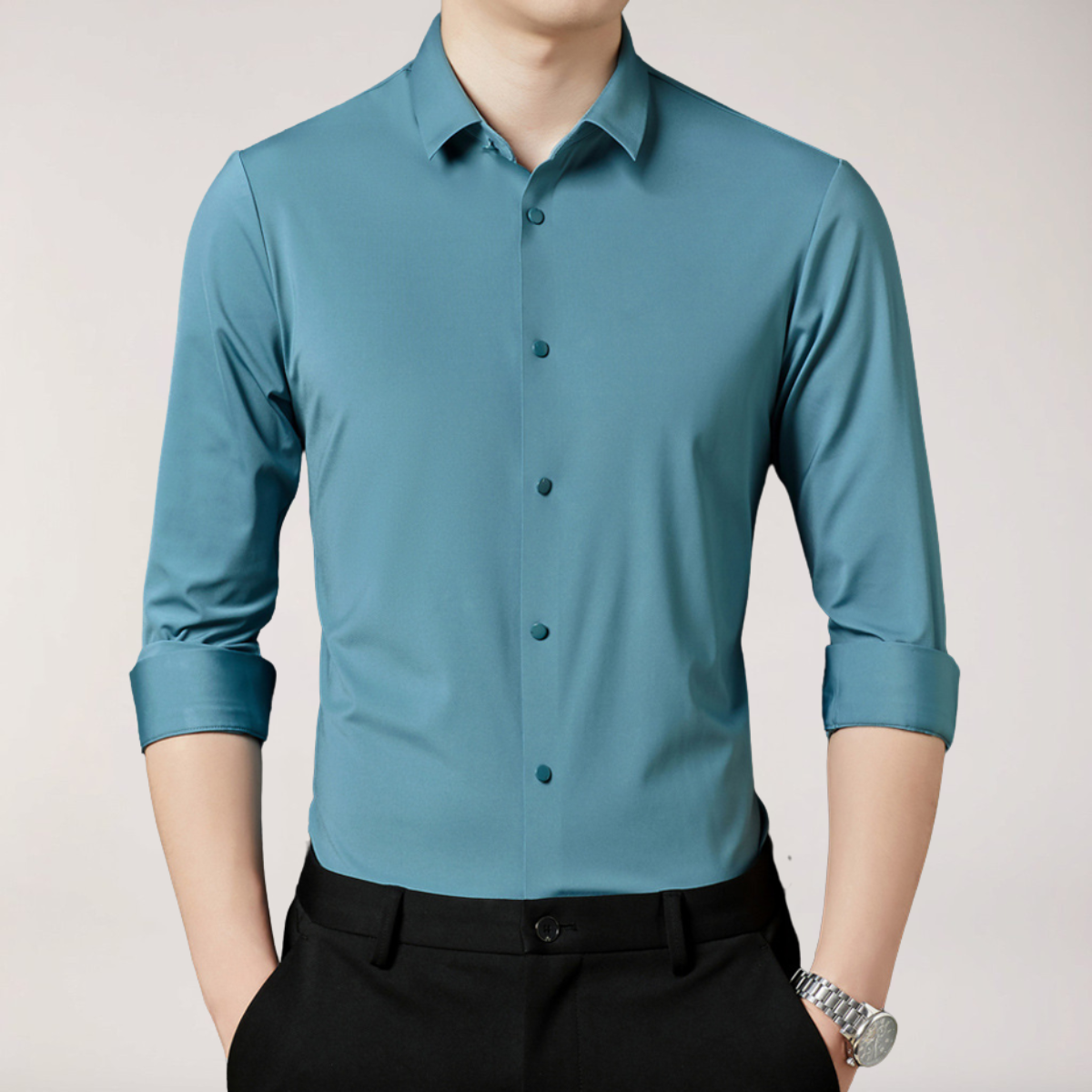 Men’s Long Sleeve Button-Up Shirt