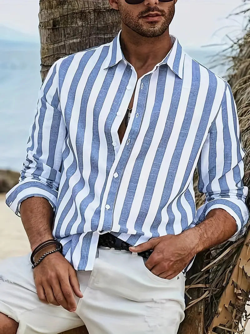 Men’s Striped Casual Shirt