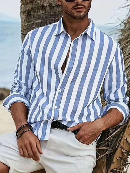 Men’s Striped Casual Shirt