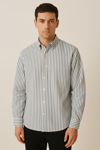 Men’s Striped Long Sleeve Shirt