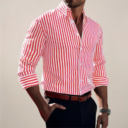 Men’s Long Sleeve Striped Shirt