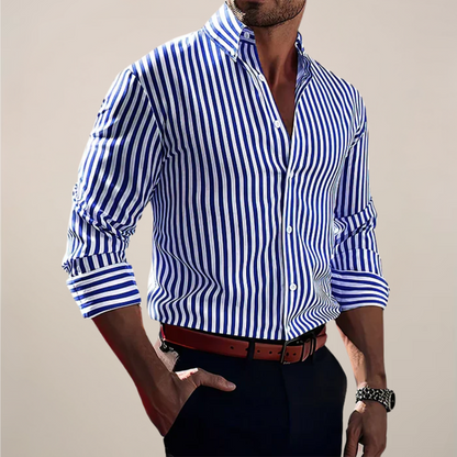 Men’s Long Sleeve Striped Shirt