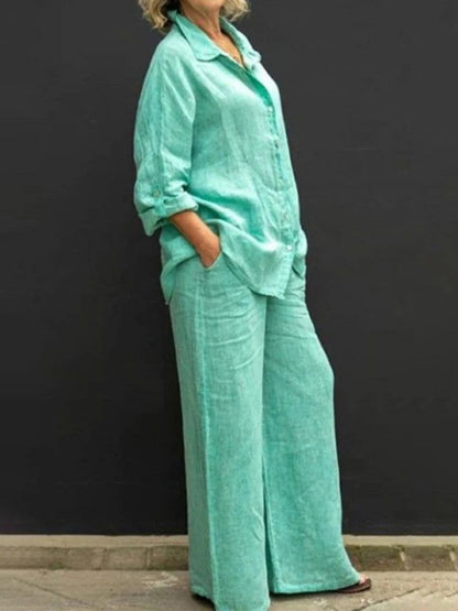 Effortless Linen Feel Two-Piece Set
