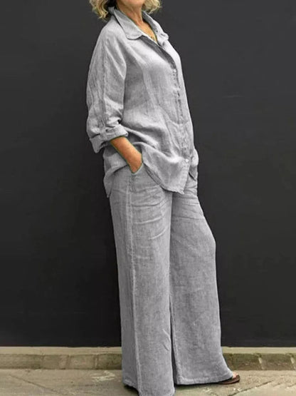 Effortless Linen Feel Two-Piece Set