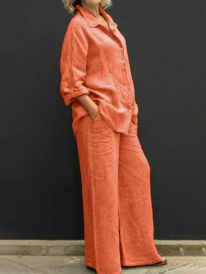 Effortless Linen Feel Two-Piece Set