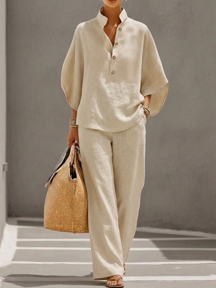 Relaxed Batwing Two-Piece Set