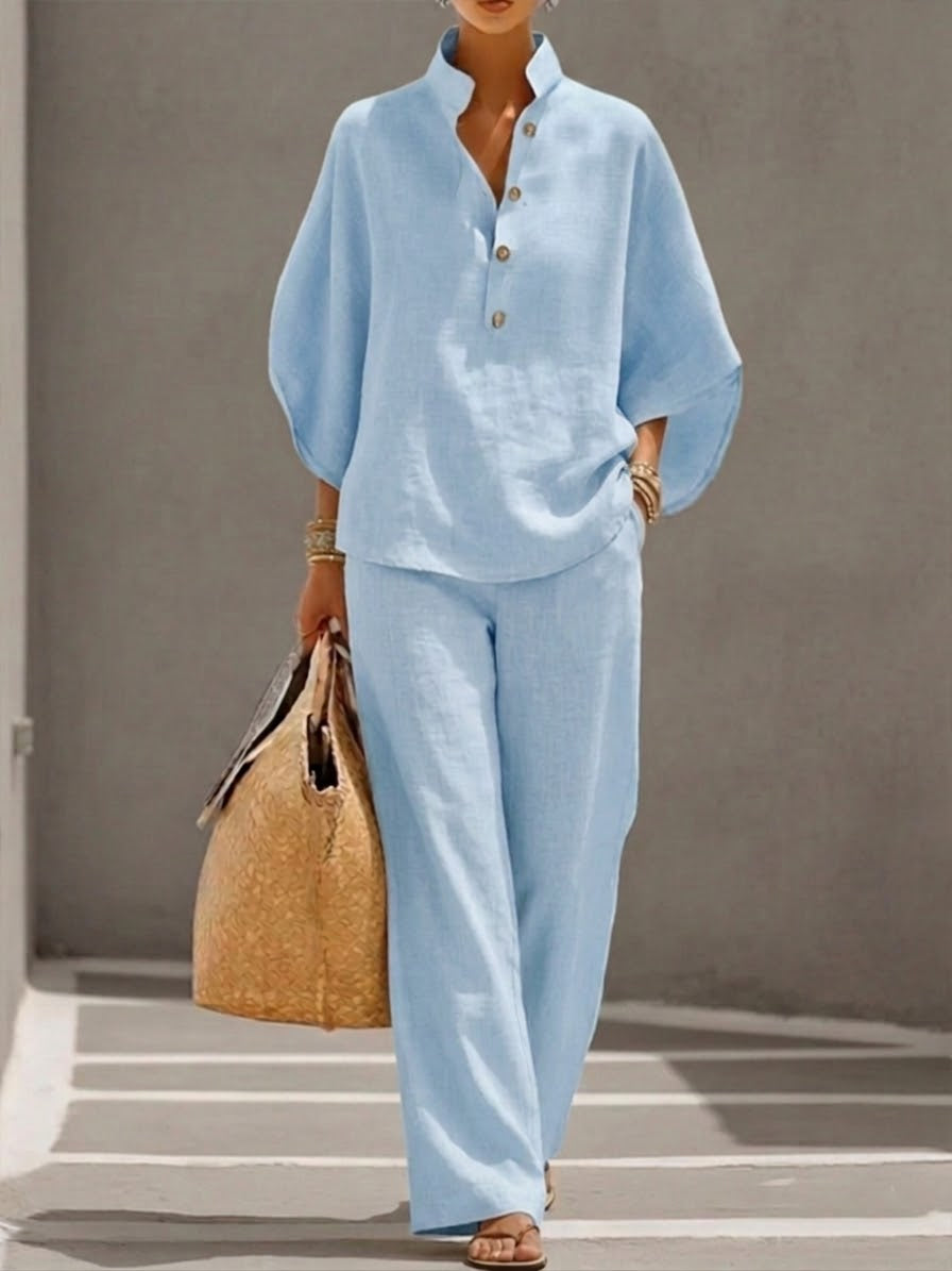 Relaxed Batwing Two-Piece Set