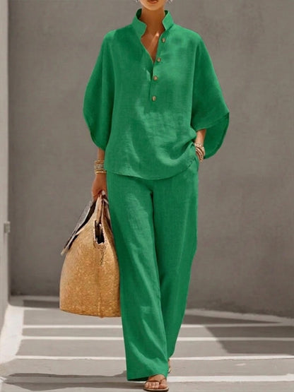 Relaxed Batwing Two-Piece Set