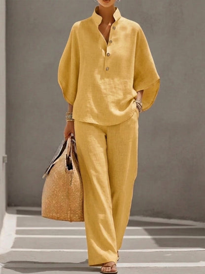 Relaxed Batwing Two-Piece Set