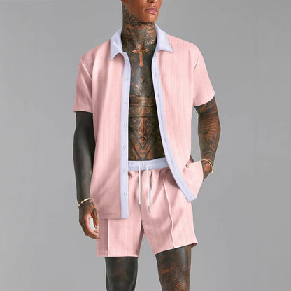 Men’s Short Sleeve Shirt Summer Set