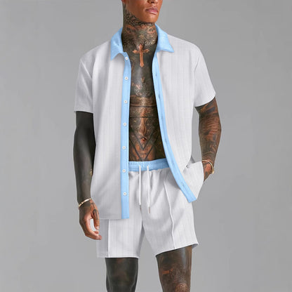 Men’s Short Sleeve Shirt Summer Set