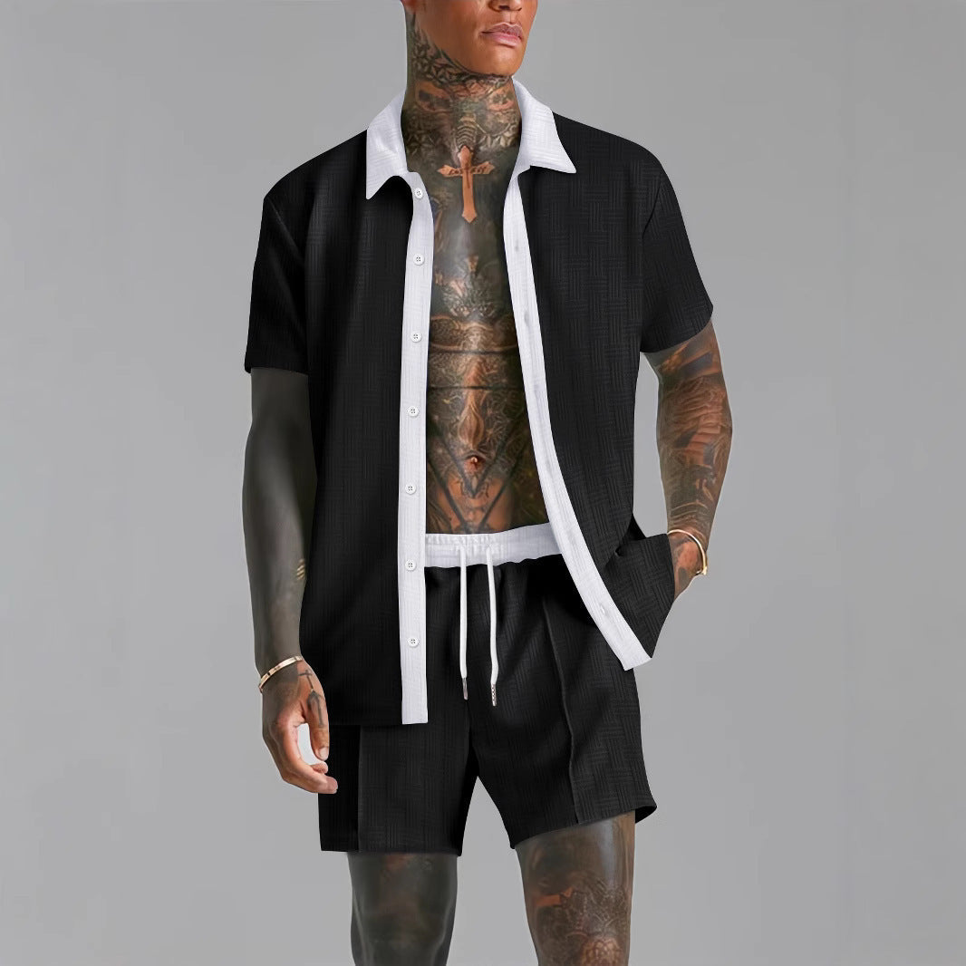 Men’s Short Sleeve Shirt Summer Set