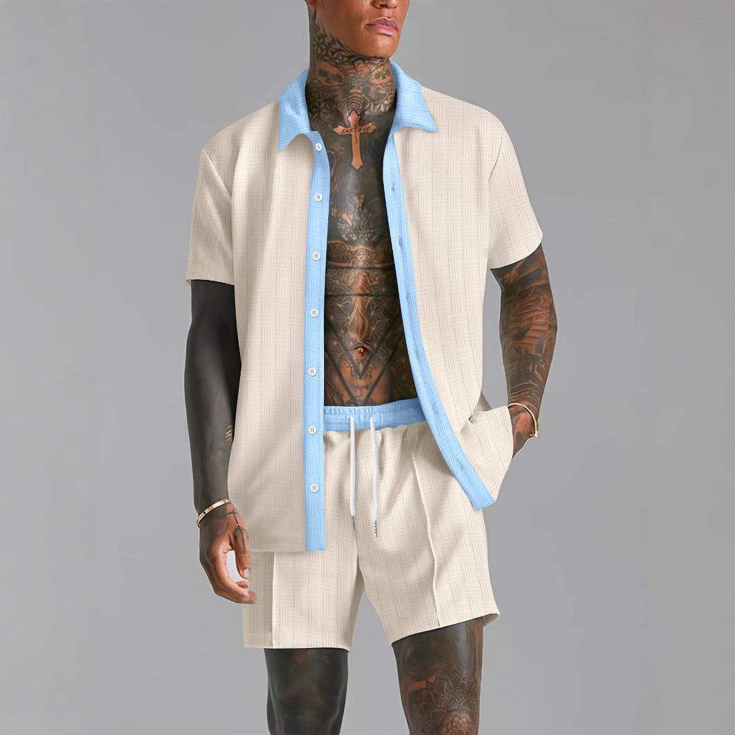 Men’s Short Sleeve Shirt Summer Set