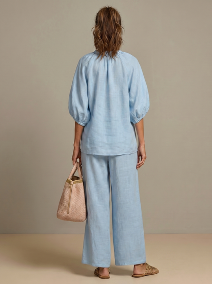 Elegant Zip-Up Two-Piece Set