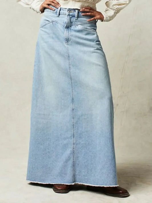 Denim Maxi Skirt for Effortless Everyday Chic Styling