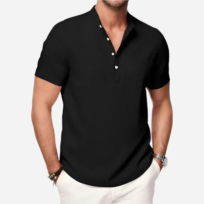Men’s Short Sleeve Henley Shirt