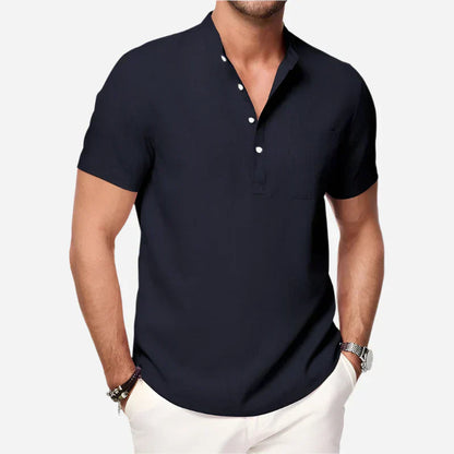 Men’s Short Sleeve Henley Shirt
