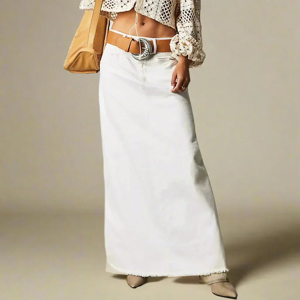 Denim Maxi Skirt for Effortless Everyday Chic Styling