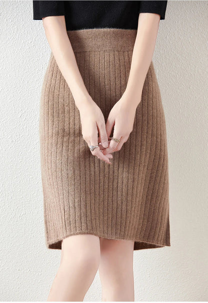 Knit Midi Skirt for Chic Comfortable Everyday Styling