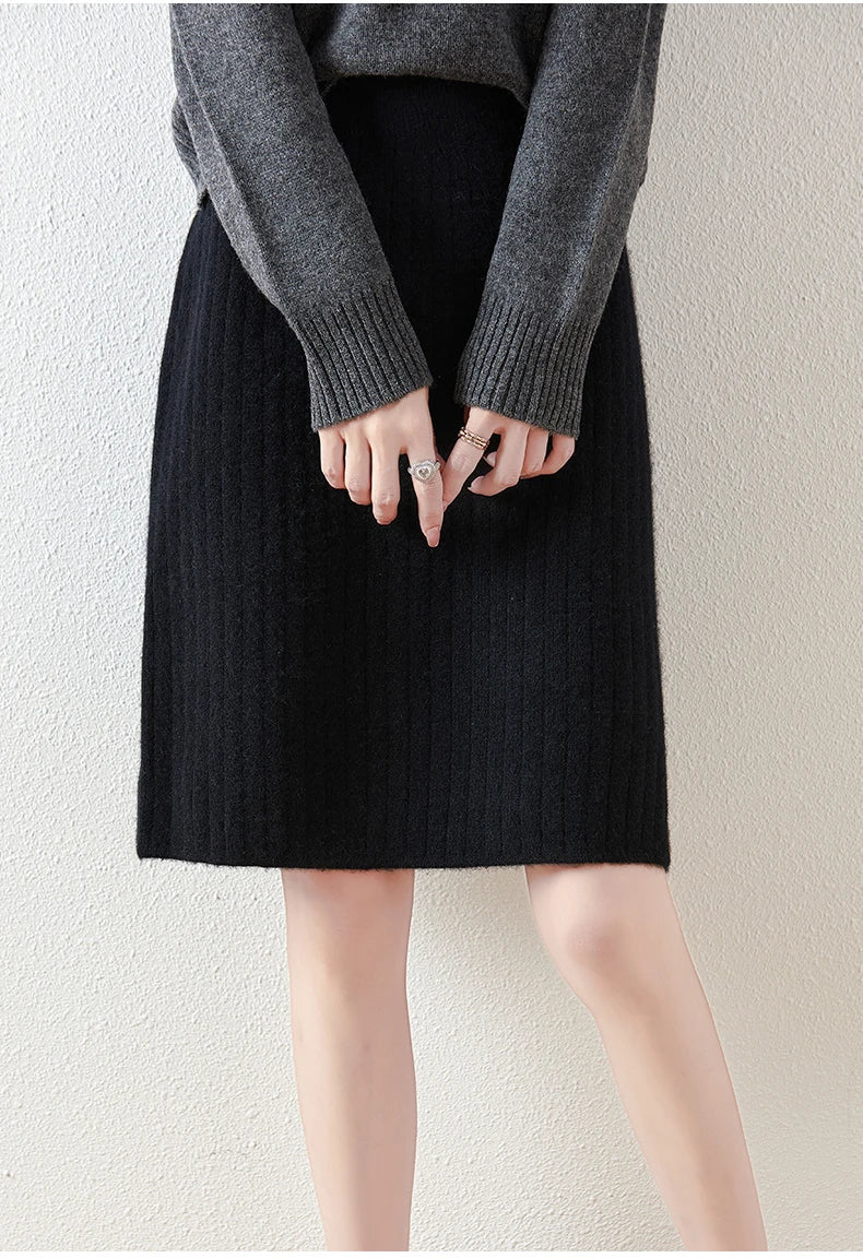 Knit Midi Skirt for Chic Comfortable Everyday Styling
