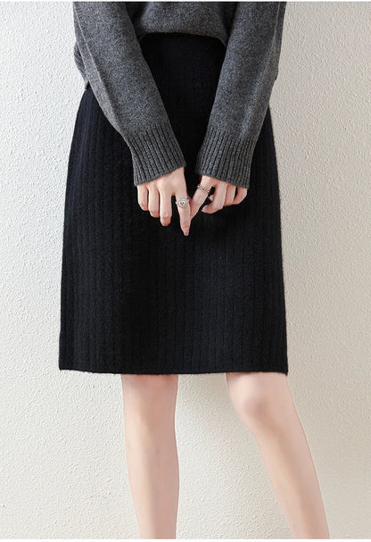 Knit Midi Skirt for Chic Comfortable Everyday Styling