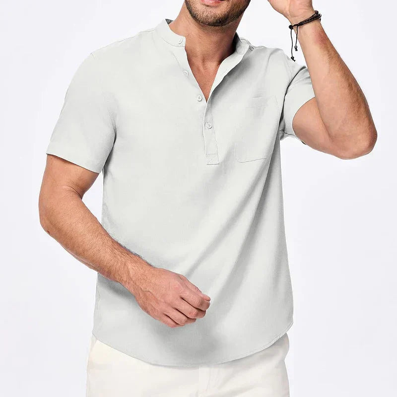 Men’s Short Sleeve Henley Shirt