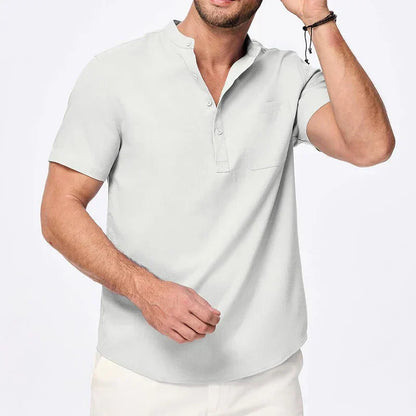 Men’s Short Sleeve Henley Shirt