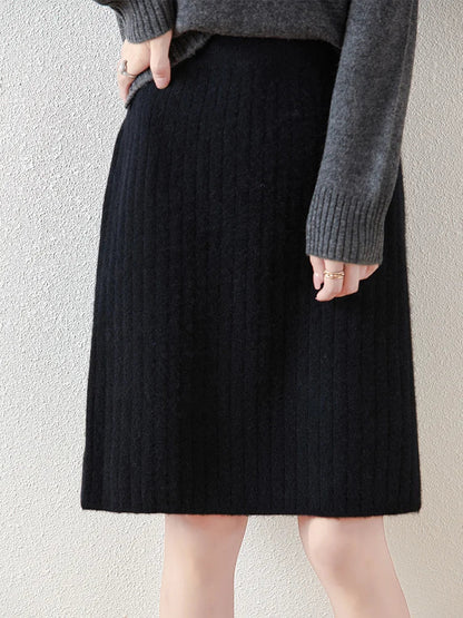 Knit Midi Skirt for Chic Comfortable Everyday Styling