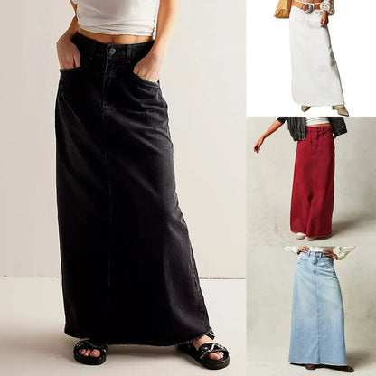 Denim Maxi Skirt for Effortless Everyday Chic Styling