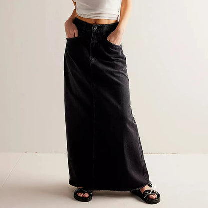 Denim Maxi Skirt for Effortless Everyday Chic Styling