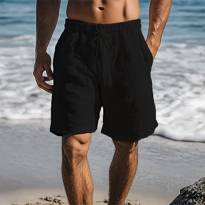 Linen Feel Quick-Dry Summer Swim Shorts