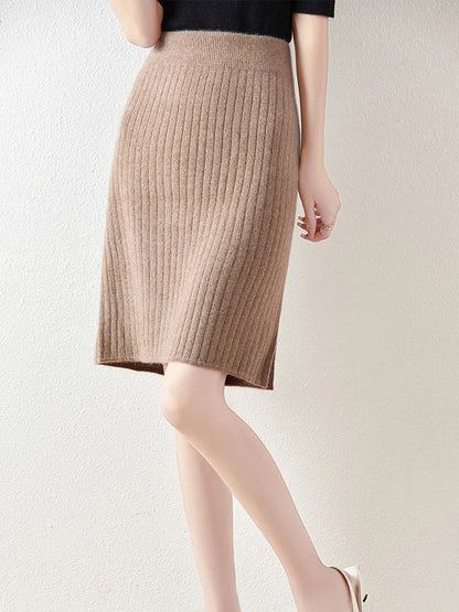Knit Midi Skirt for Chic Comfortable Everyday Styling