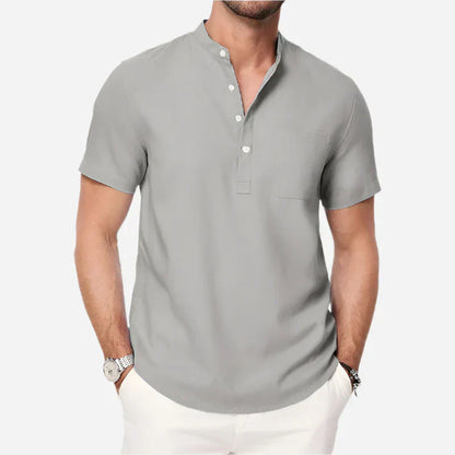 Men’s Short Sleeve Henley Shirt