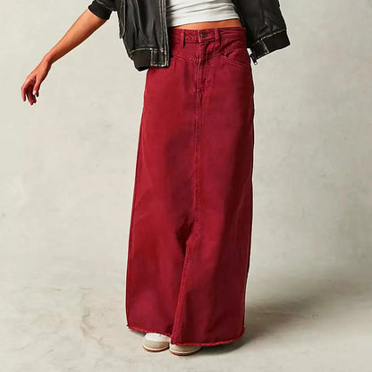 Denim Maxi Skirt for Effortless Everyday Chic Styling