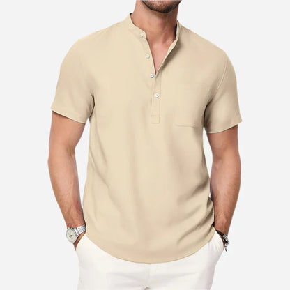 Men’s Short Sleeve Henley Shirt