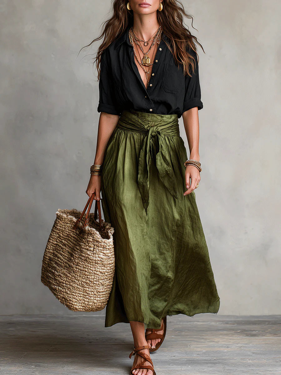 Airy & Elegant Women’s Two-Piece Set